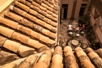 Tejados de teja arabe restaurada, con mas de 200 aos de antiguedad