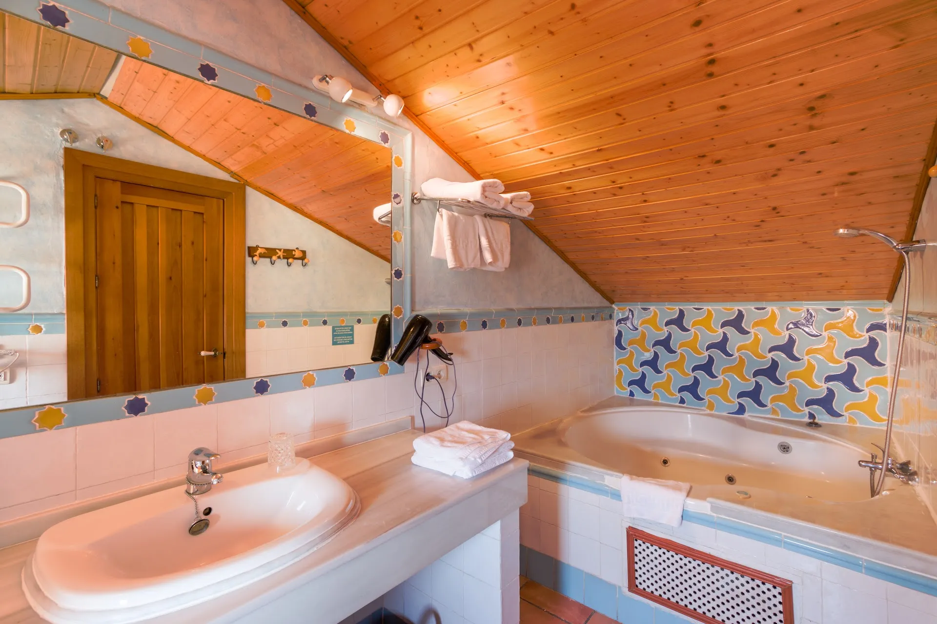 Bathroom with whirlpool bath